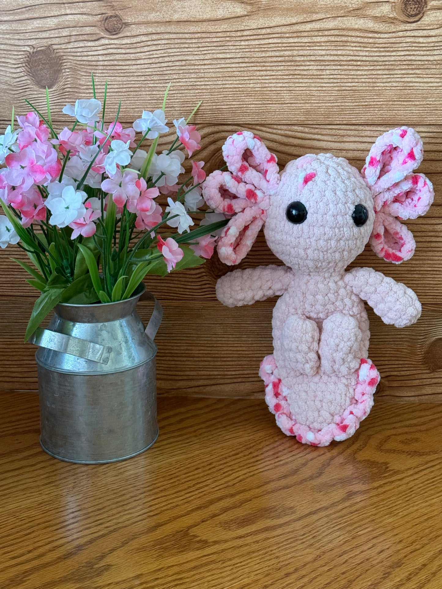 Pink Axolotl Plushie