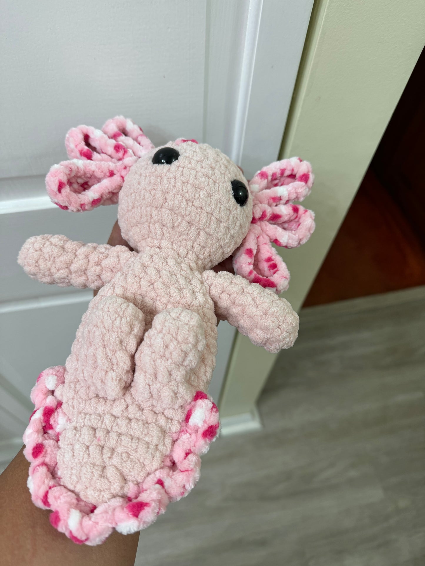 Pink Axolotl Plushie