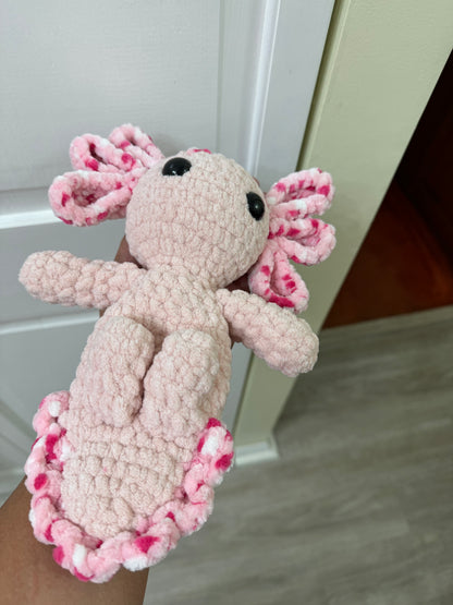 Pink Axolotl Plushie