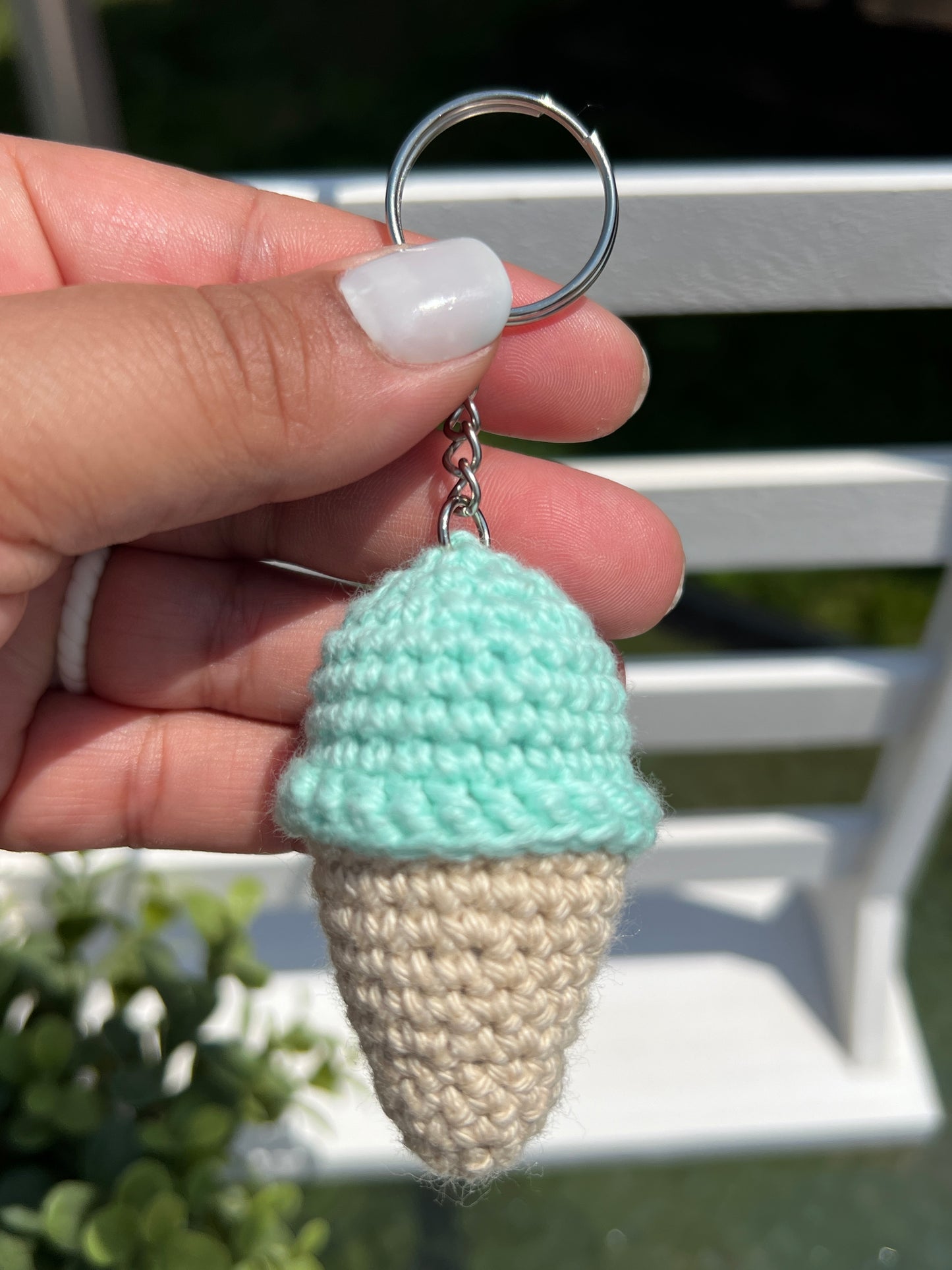 Ice Cream Cone Keychain