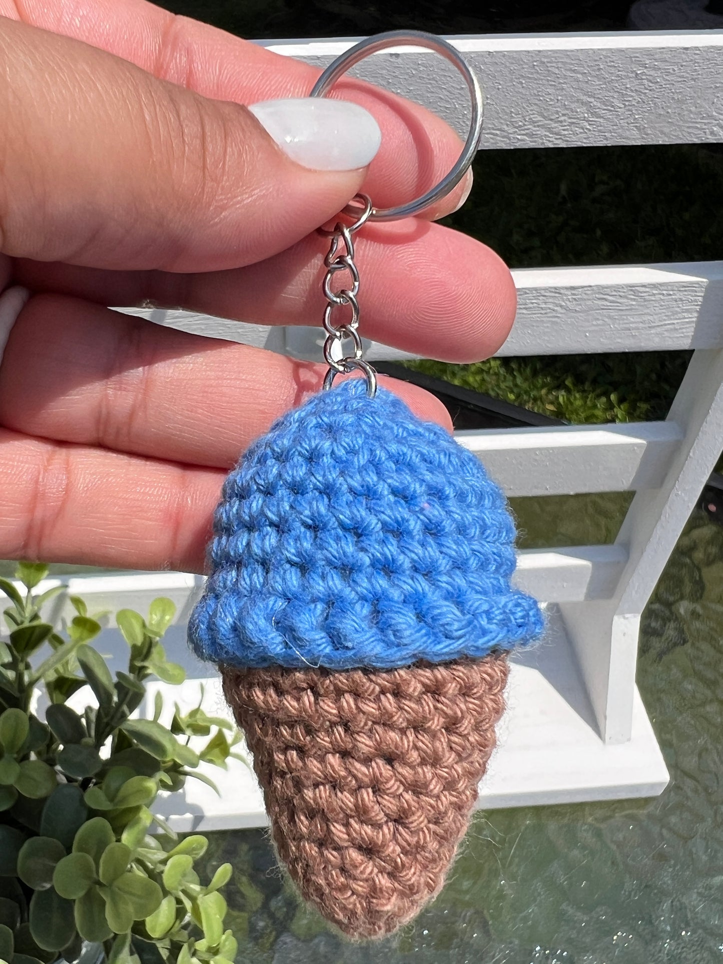 Ice Cream Cone Keychain