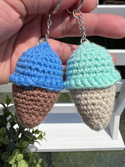 Ice Cream Cone Keychain