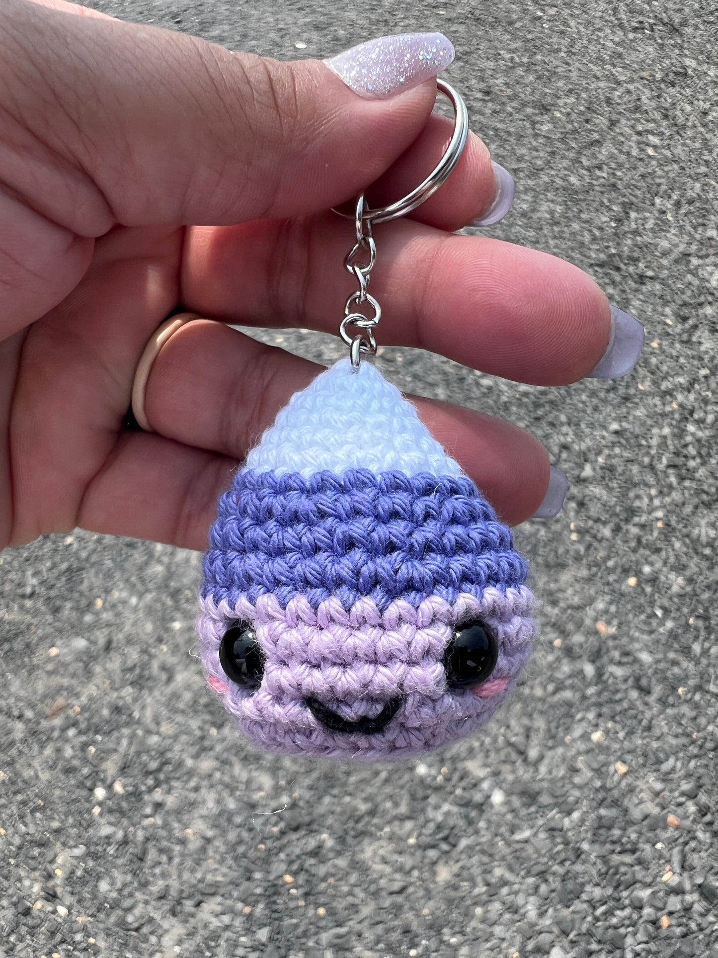 Candy Corn Monsters Crochet Keychains