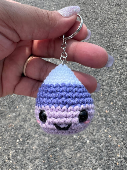 Candy Corn Monsters Crochet Keychains