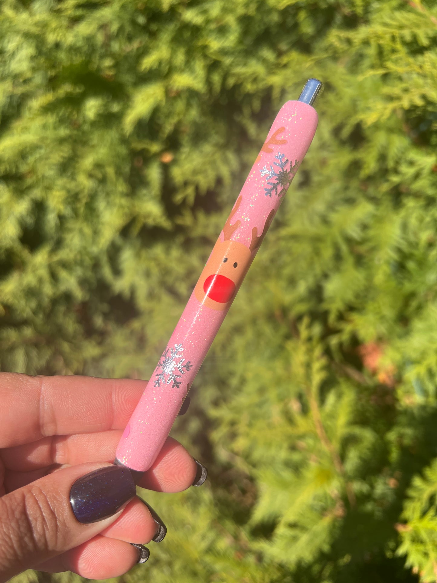 Reindeer Snowflakes Resin Pen