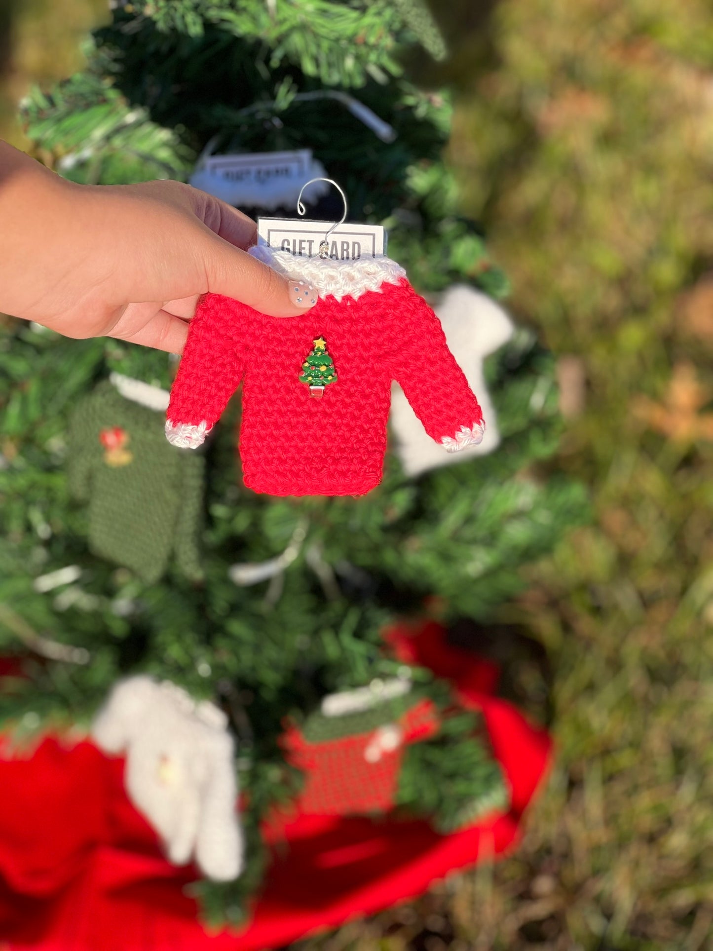 Crochet Ugly Sweater Gift Card Holders