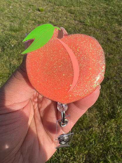 Peach Badge Reel