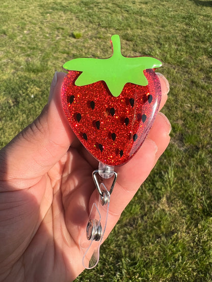 Strawberry Badge Reel