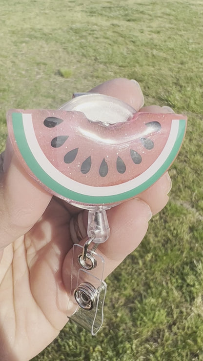 Watermelon Badge Reel