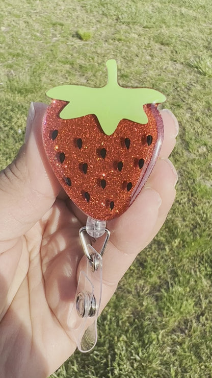 Strawberry Badge Reel