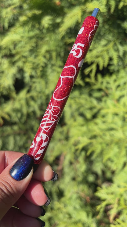 Christmas Doodles Resin Pen