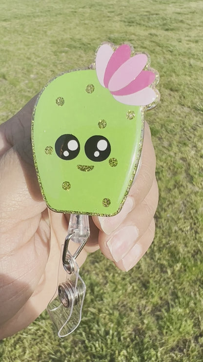 Baby Cactus Badge Reel