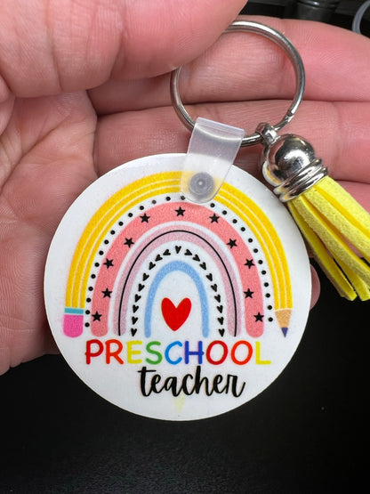 Pre School Teacher Keychain